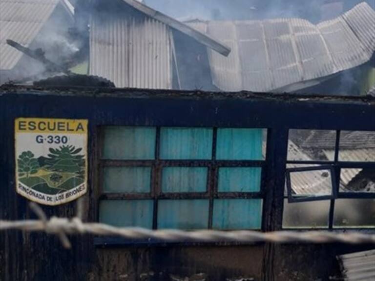 Incendio en Paredones consumió escuela básica