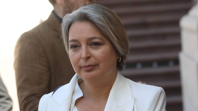 2 de noviembre de 2022/SANTIAGOJeannette Jara, Ministra del Trabajo y Previsión Social, llega al Palacio de La Moneda, para participar del Comité Político.
FOTO: SEBASTIAN BELTRAN GAETE/AGENCIAUNO