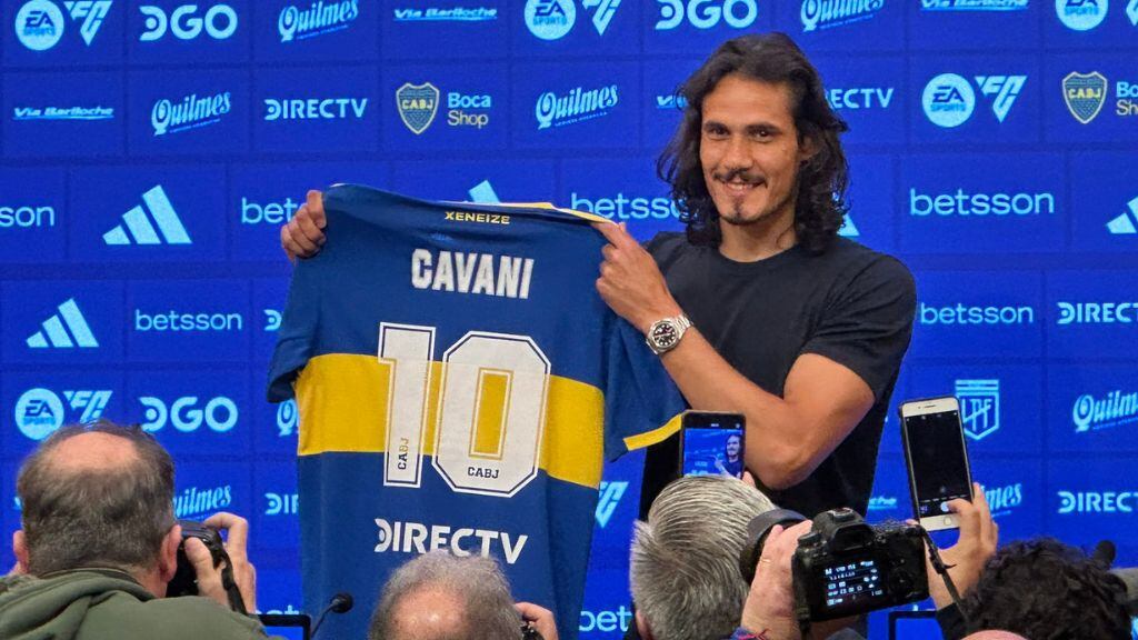 edinson cavani - boca juniors - presentación