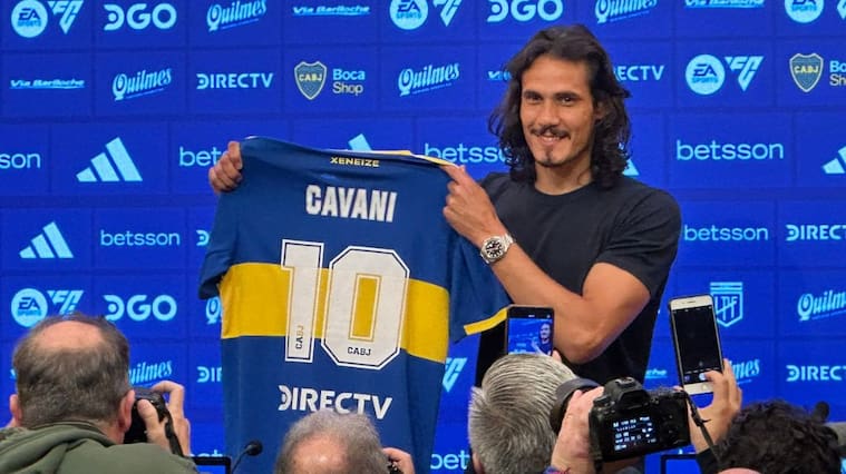edinson cavani - boca juniors - presentación
