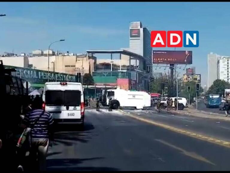 Incidentes se registran en Estación Central entre vendedores ambulantes y Carabineros