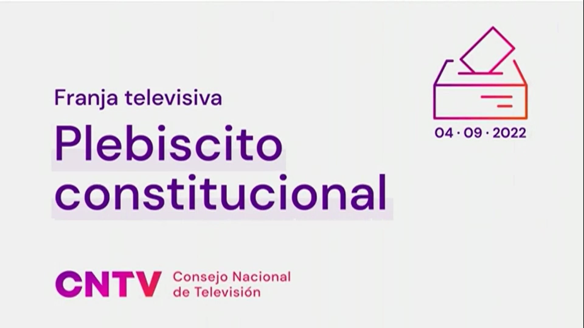 Franja Plebiscito Constitucional