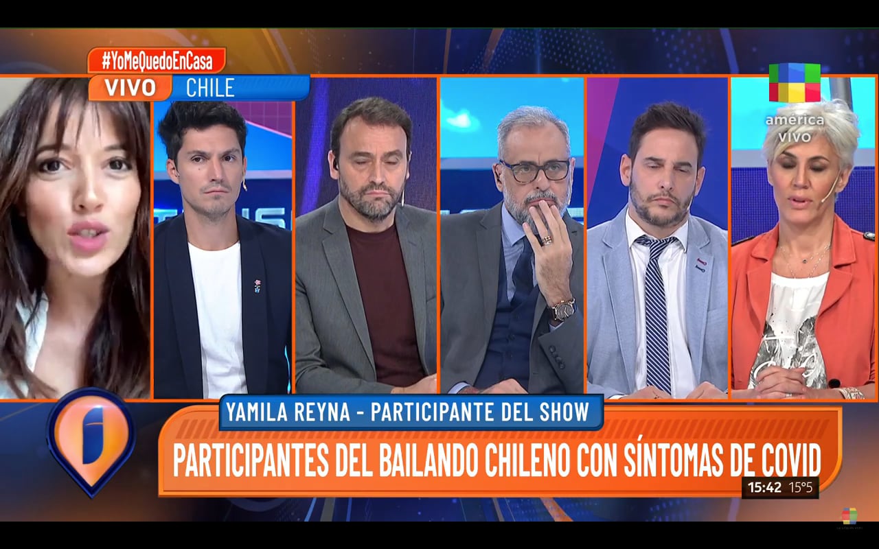 Yamila Reyna en Intrusos. Reproducción