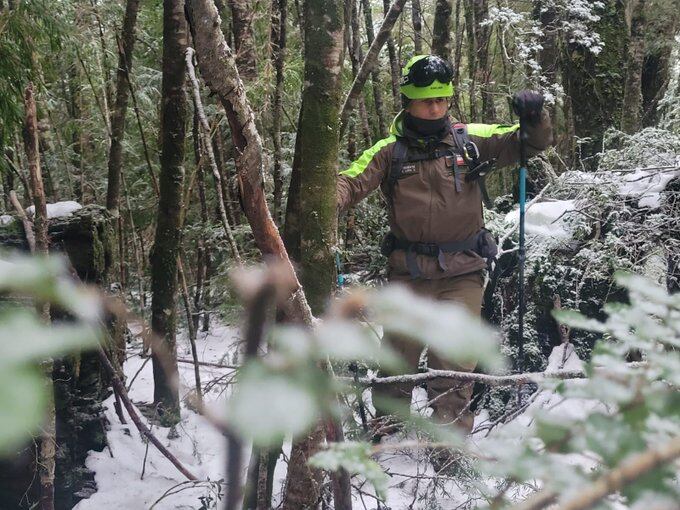 Búsqueda de montañista en Parque Nacional Villarrica.