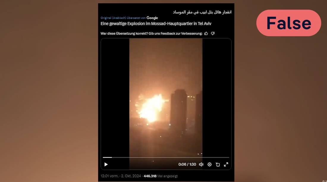 No, no es la sede del Mosad explotando.