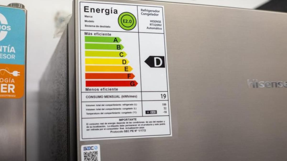 Nueva etiqueta en refrigeradores comienza este sábado: así podrás saber cuánto consume al mes y cuánto pagarás de luz