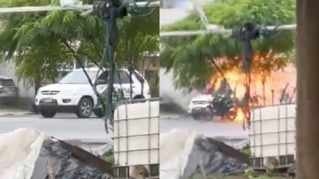 Grupo de delincuentes hace explotar patrulla de policía en Ecuador