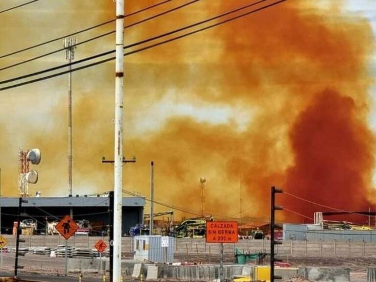 Gran columna de humo amarillo proveniente de empresa de explosivos alertó a habitantes de Calama
