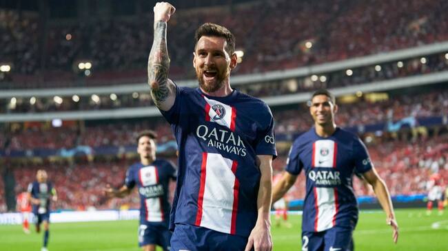 El golazo de Lionel Messi en el duelo del PSG ante Benfica por Champions League