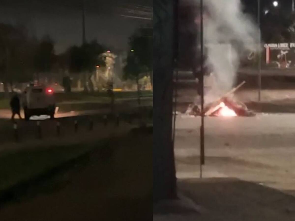 Desconocidos atacan comisaría en Huechuraba: se registraron desórdenes en diversas comunas con lanzamiento de elementos incendiarios y disparos
