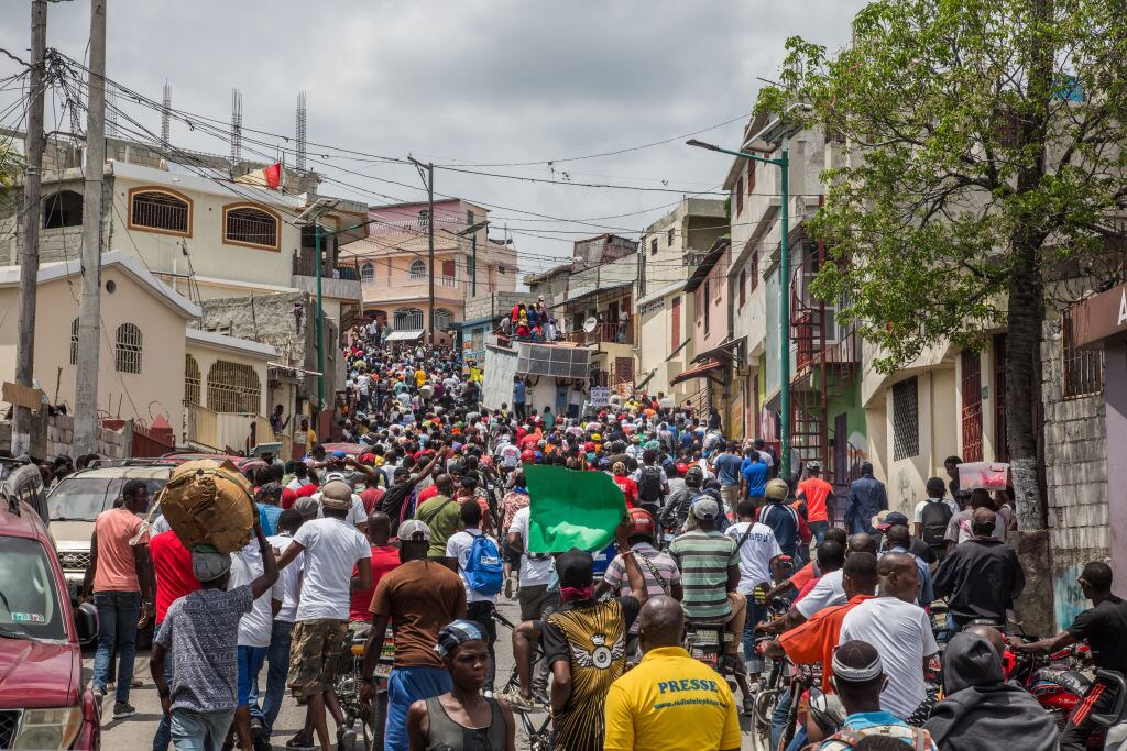 Manifestaciones en contra del gobierno haitiano en Puerto Príncipe