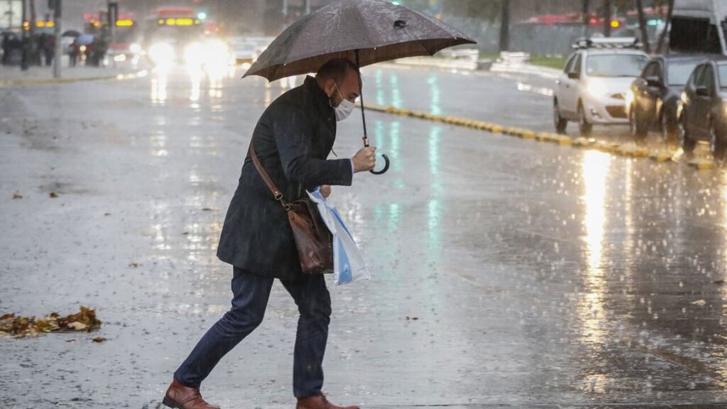 Lluvias en la Región Metropolitana para el fin de semana