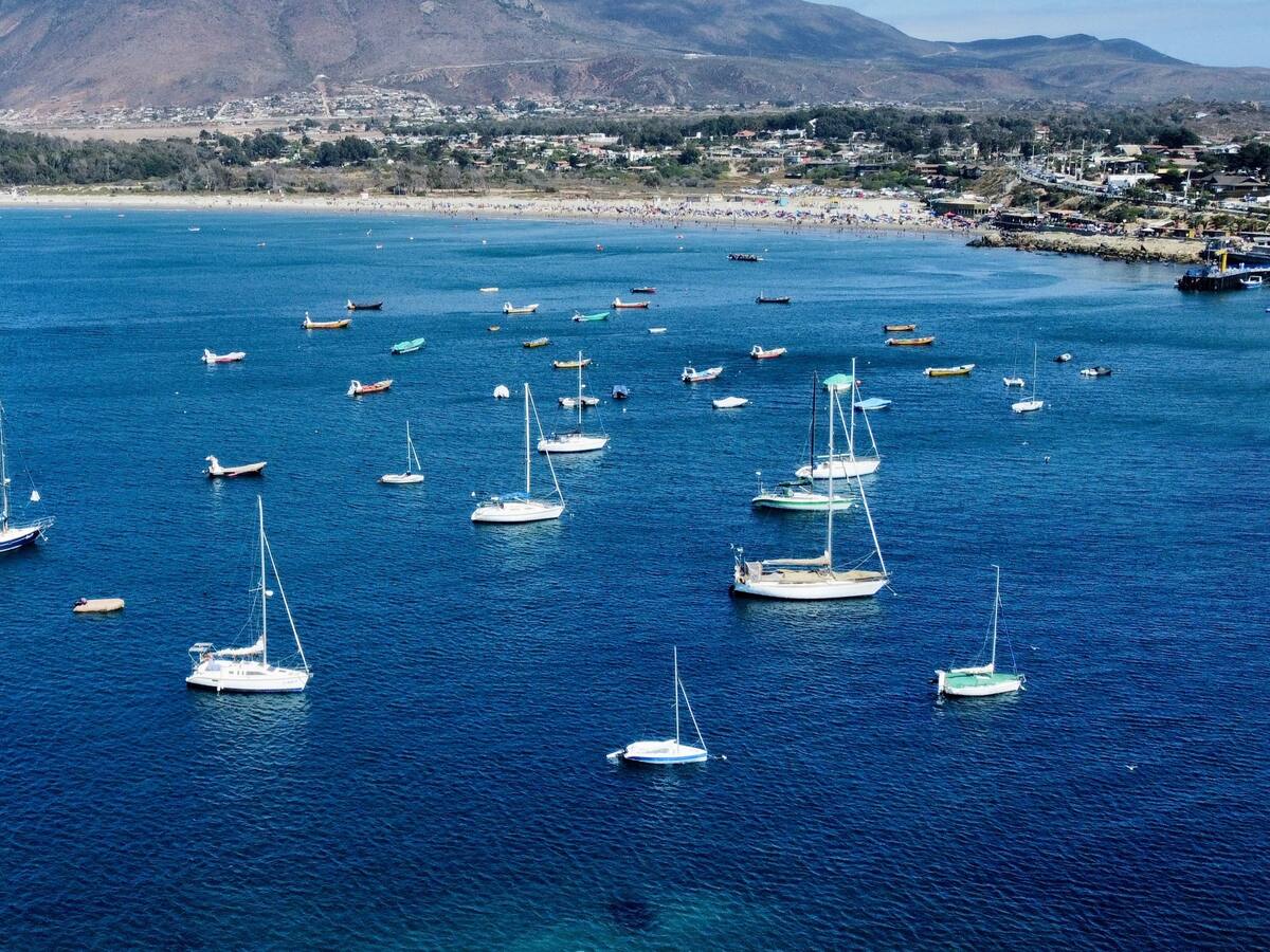 Se parece a Malibú en California: la extensa playa chilena con arena blanca, aguas tranquilas y rodeada de vegetación