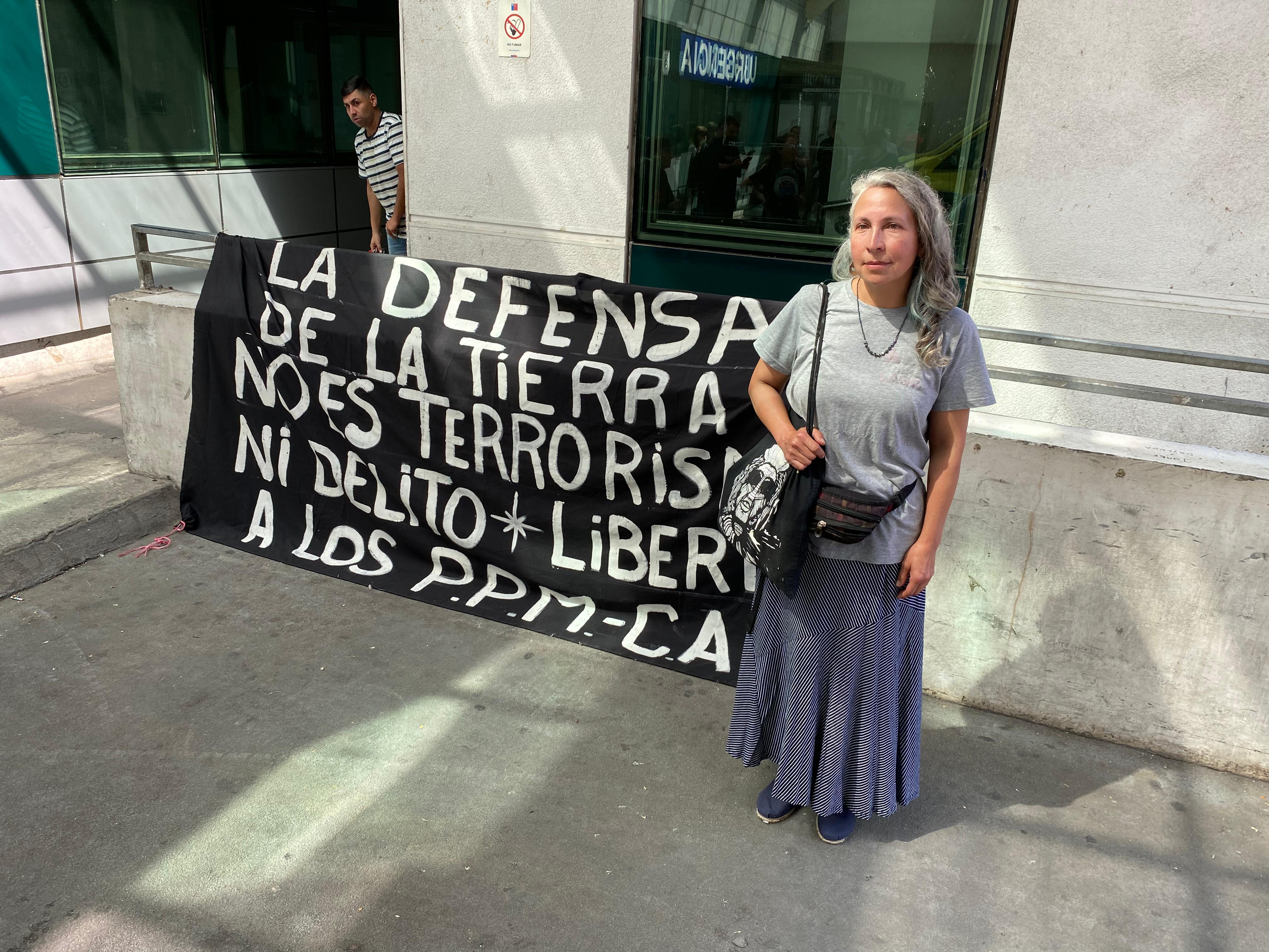 Pamela Pezoa, madre de Ernesto Llaitul y exesposa de Héctor. / ADN.cl
