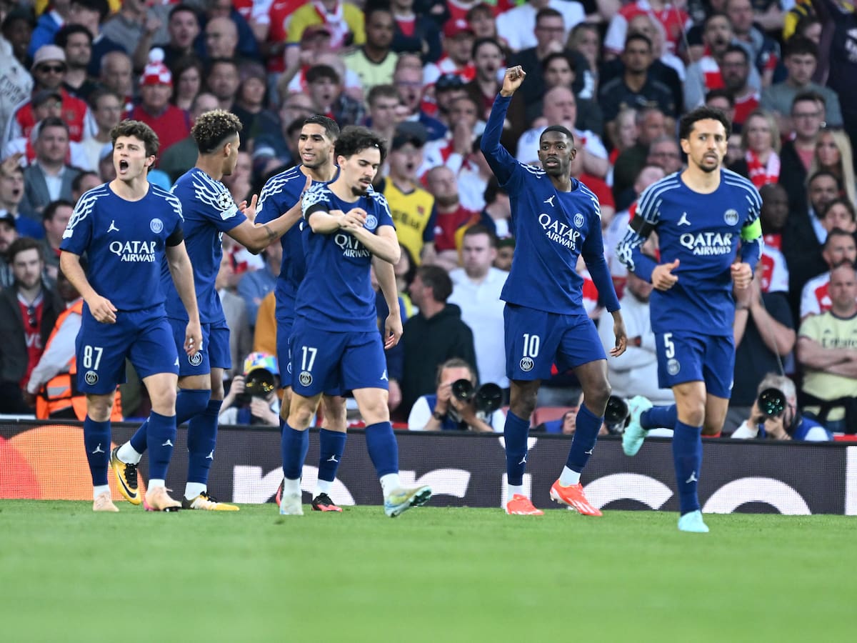 PSG da el golpe como visitante y vence a Arsenal por la ida de las semifinales de la Champions League
