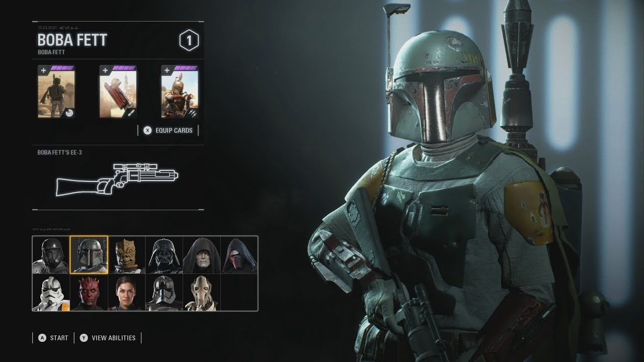 Boba Fett en Star Wars: Battlefront 2.