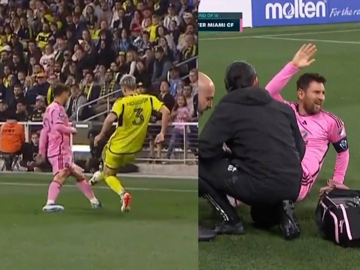 El criminal planchazo que recibió Messi en duelo por la Concachampions: su rival se salvó de la expulsión