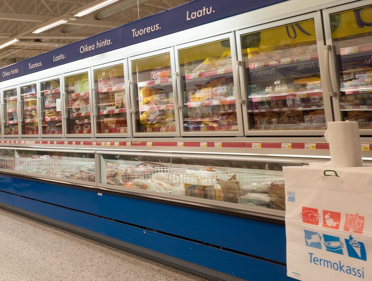 El pasillo de un supermercado en Finlandia