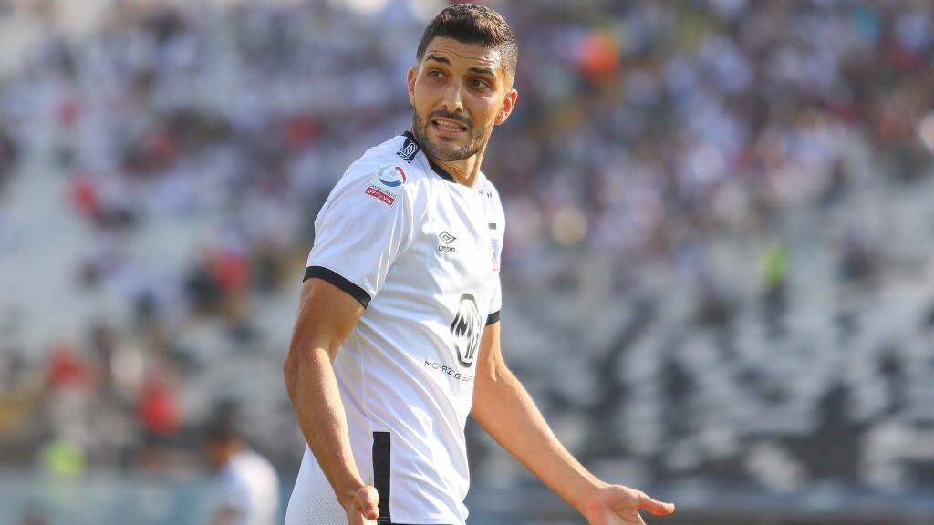 29 de Febrero del 2020/SANTIAGONicolas Blandi (C) reclama ,durante el partido valido por la sexta fecha del campeonato AFP Plan Vital entre Colo Colo y Universidad de Concepcion, disputado en el Estadio Nacional.
FOTO:SEBASTIAN ORIA/AGENCIAUNO