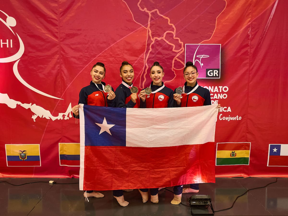 Chile supera la decena de podios en el Sudamericano de Gimnasia Rítmica