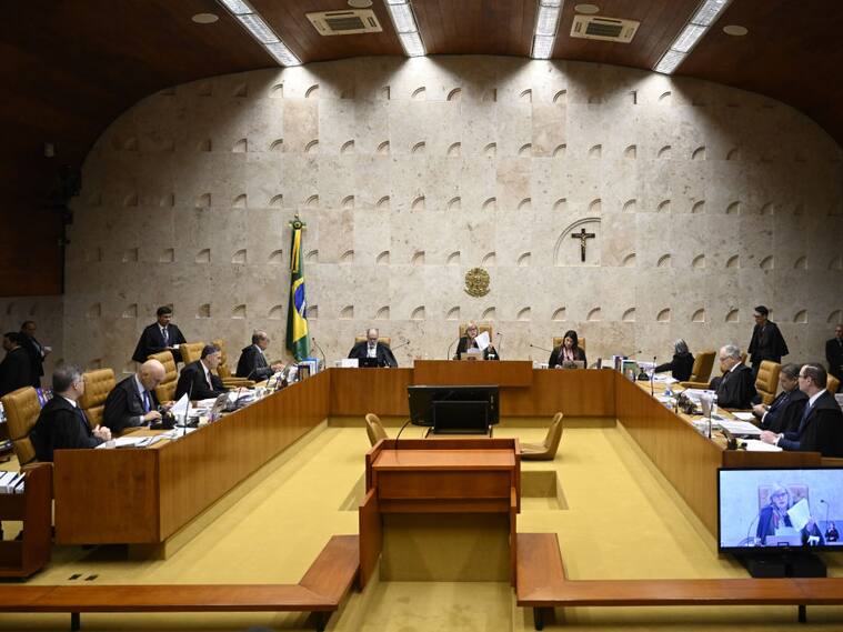 Una sesión del Supremo Tribunal Federal de Brasil en su sede en Brasilia