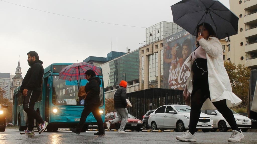 lluvia en Santiago