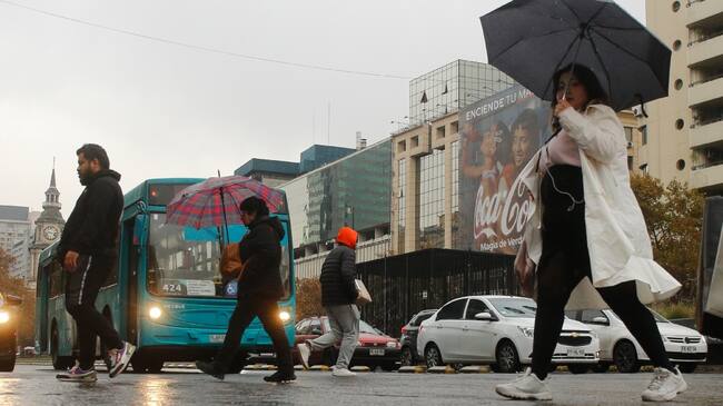 lluvia en Santiago