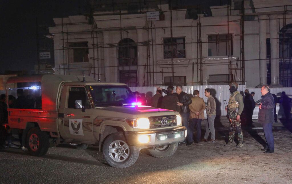Policías llegan a la zona del ataque en la región autónoma del Kurdistán Iraquí