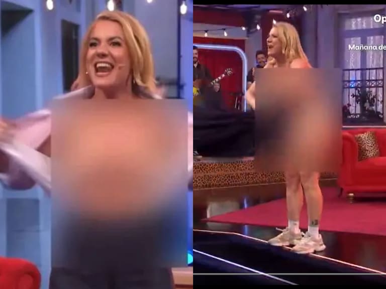 Presentadora de TV se desnudó en pantalla como protesta: se aburrió que le dijeran que se vestía “como hombre”