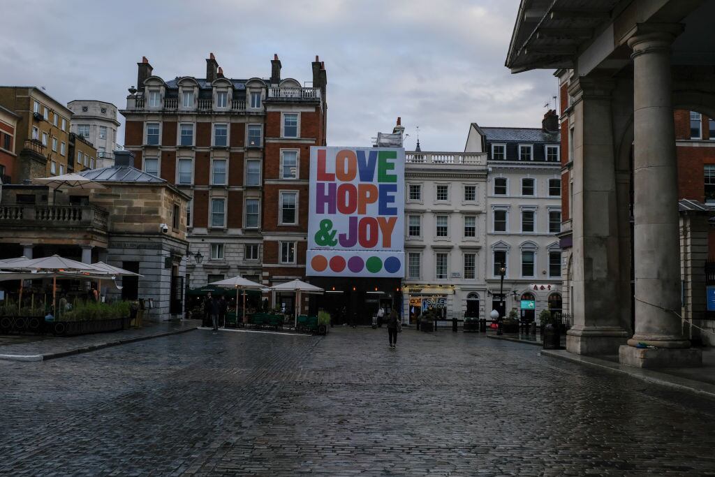 Las calles vacías en el centro de Londres