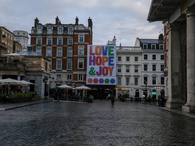 Las calles vacías en el centro de Londres