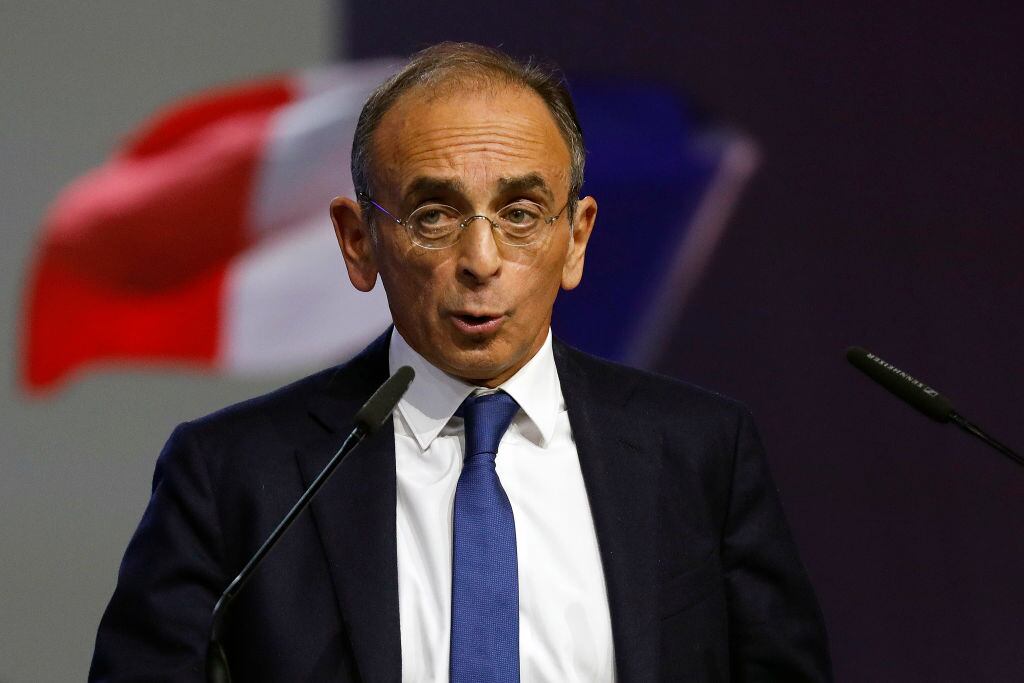 El candidato presidencial francés ultraderechista Eric Zemmour
