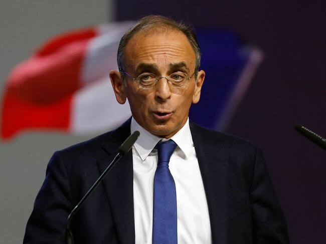El candidato presidencial francés ultraderechista Eric Zemmour