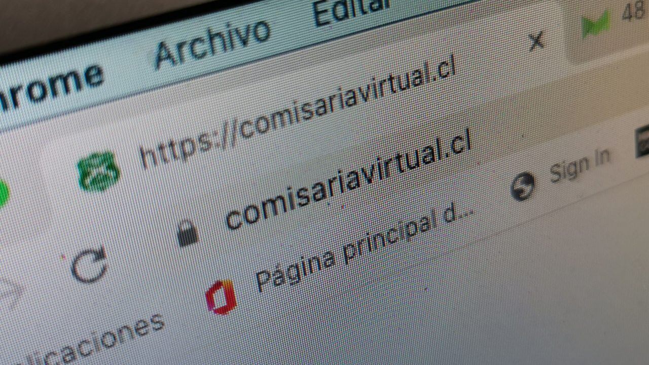 09  de Mayo de 2020/SANTIAGOLink de la pagina comiseriavirtual.cl que se encuentra cada por segundo da consecutivo al inicio de la mayor cuarenta del pas ante e aumento de contagios por Covid-19 
FOTO:MARIO DAVILA/AGENCIAUNO