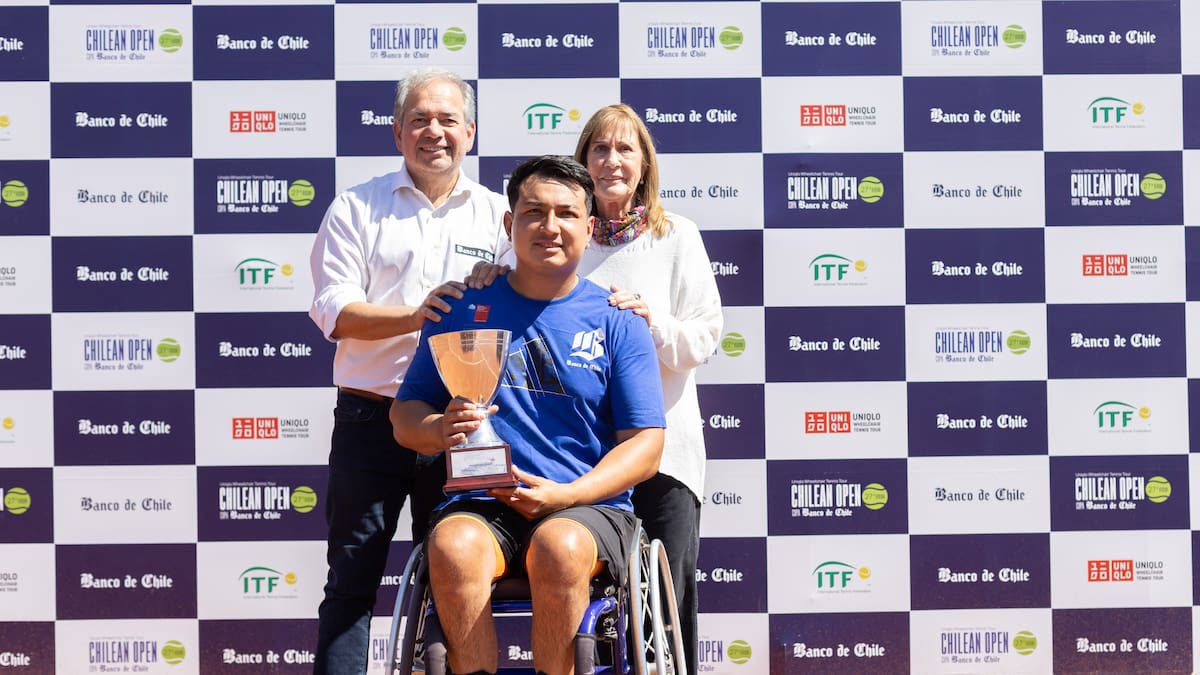 Alexander Cataldo se lleva el doblete del Chilean Open de tenis en silla de ruedas