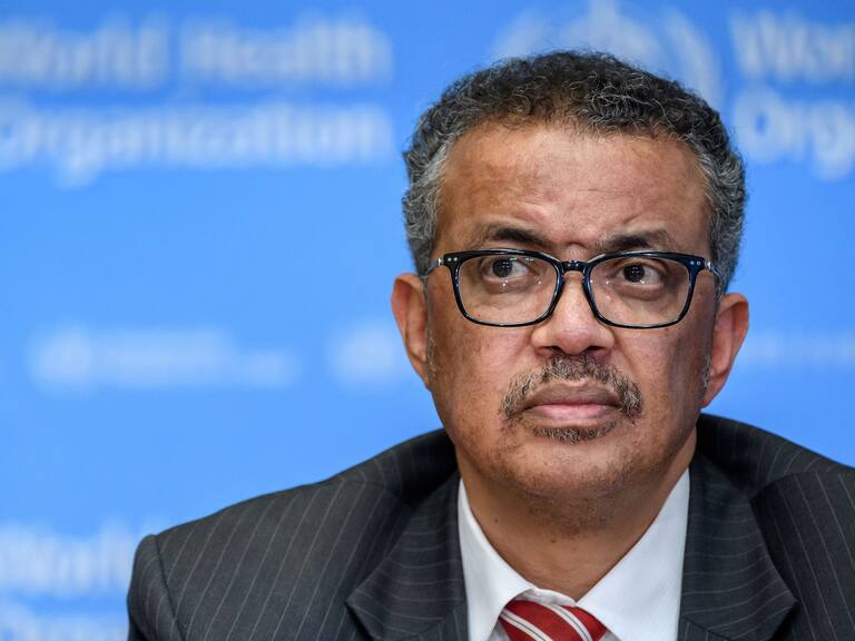 TOPSHOT - EDITORS NOTE: Graphic content / World Health Organization (WHO) Director-General Tedros Adhanom Ghebreyesus attends a daily press briefing on COVID-19 virus at the WHO headquarters in Geneva on March 11, 2020. - WHO Director-General Tedros Adhanom Ghebreyesus announced on March 11, 2020 that the new coronavirus outbreak can now be characterised as a pandemic. (Photo by Fabrice COFFRINI / AFP) (Photo by FABRICE COFFRINI/AFP via Getty Images)