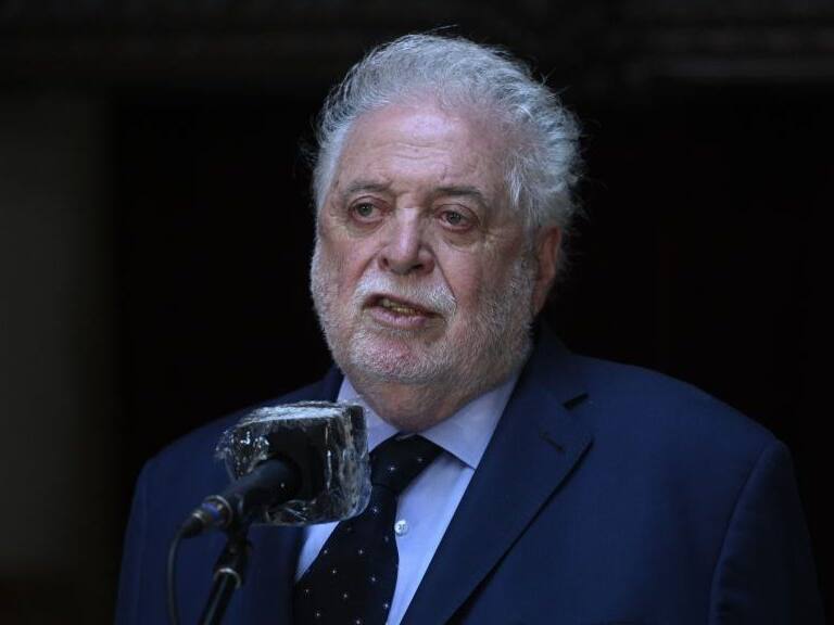 Argentine Minister of Health Gines Gonzalez Garcia speaks with the press at teh Congress building in Buenos Aires on december 10, 2020. - The Argentine Chamber of Deputies stated debating Thursday a bill for the legalization of abortion, after a similar initiative failed two years ago, in a session that will be extended until Friday. (Photo by JUAN MABROMATA / AFP) (Photo by JUAN MABROMATA/AFP via Getty Images)