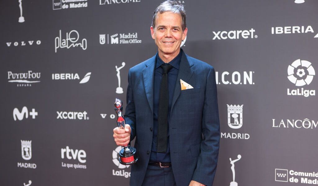 Andrés Wood tras ganar en los Premios Platino. Foto: Getty Images