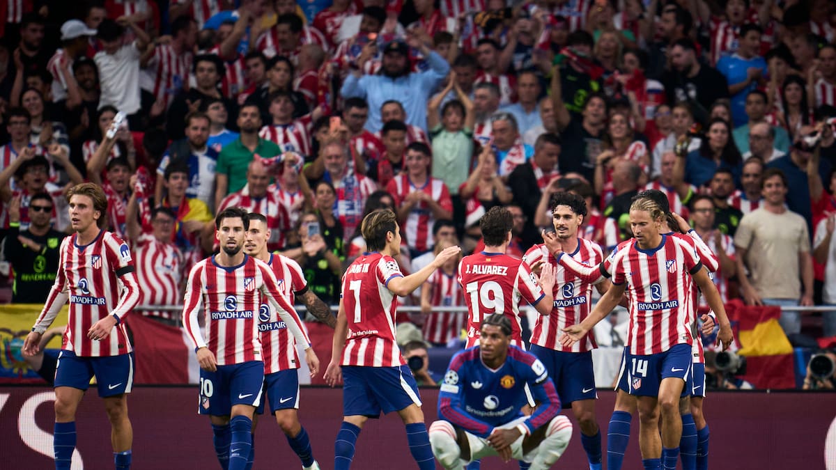 Atlético de Madrid sorprende al Manchester United en la Champions League