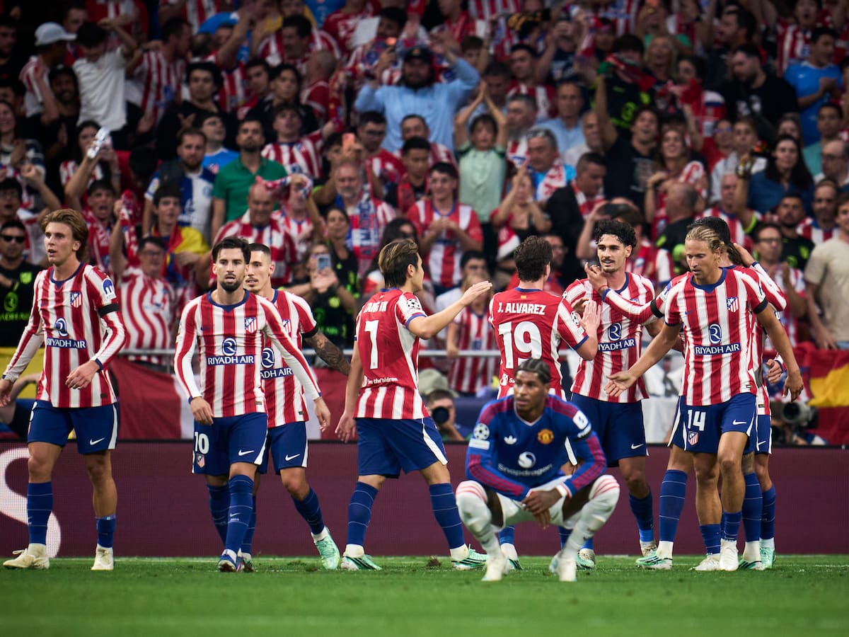 Atlético de Madrid sorprende al Manchester United en la Champions League