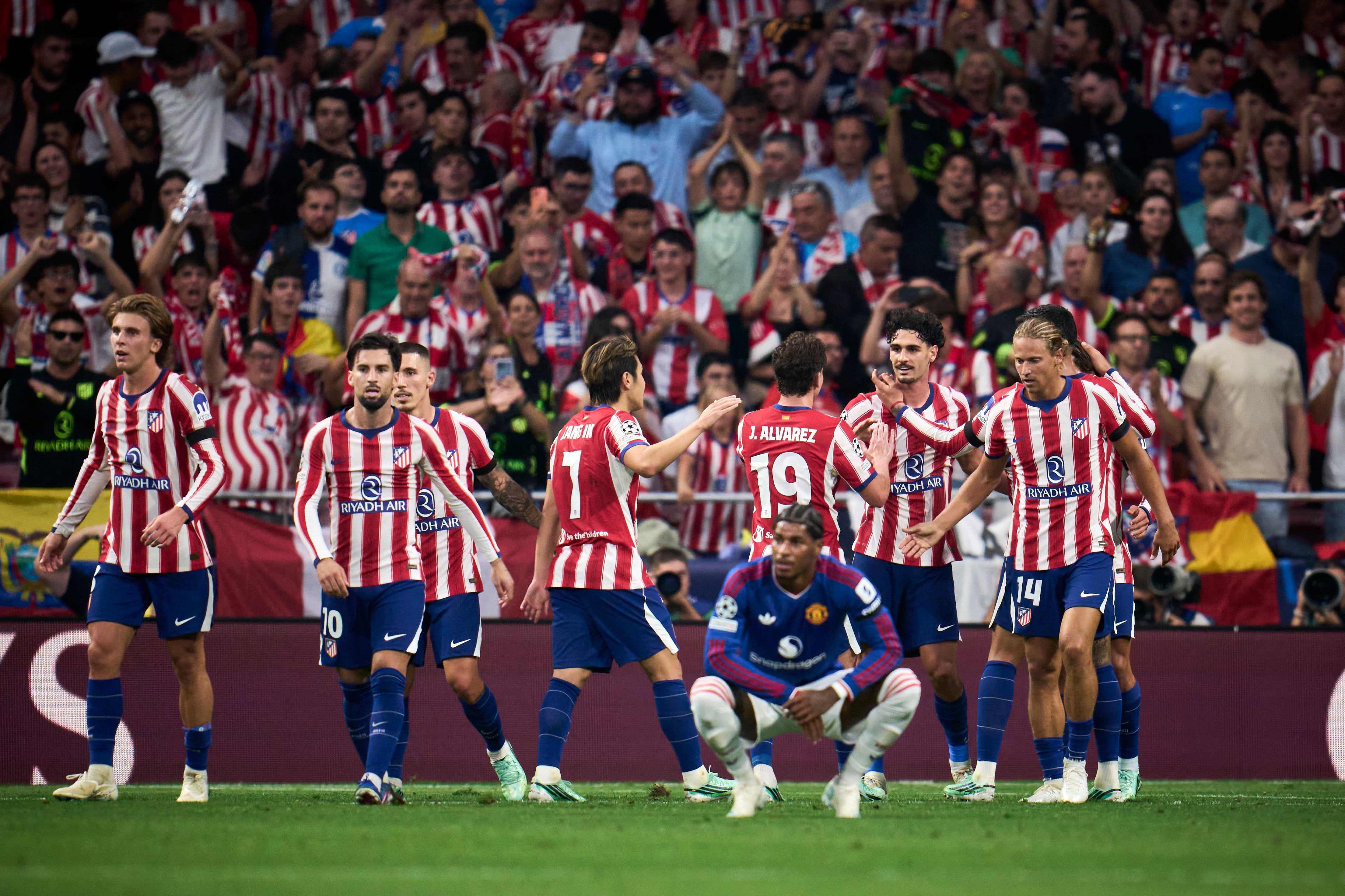 Atlético de Madrid sorprende al Manchester United en la Champions League