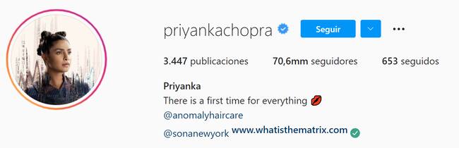 Priyanka Chopra inició rumores de separación de Nick Jonas en redes sociales