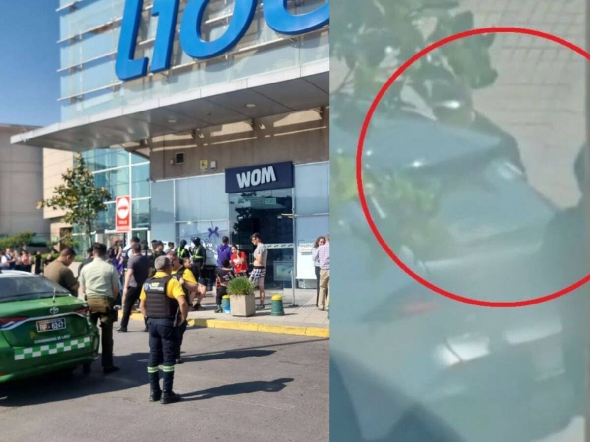 Así fue el violento robo armado a la tienda Wom del Mall Plaza Norte: disparos, heridos y botín millonario