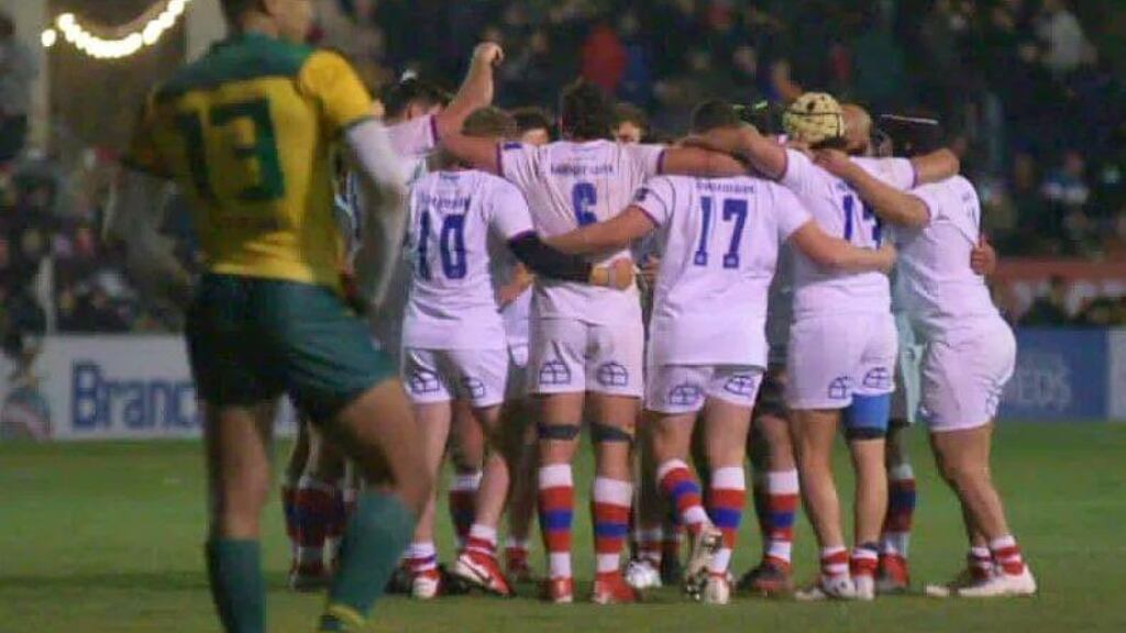 Los Cóndores festejan su clasificación al Mundial de Rugby con estrecha victoria sobre Brasil en Colina