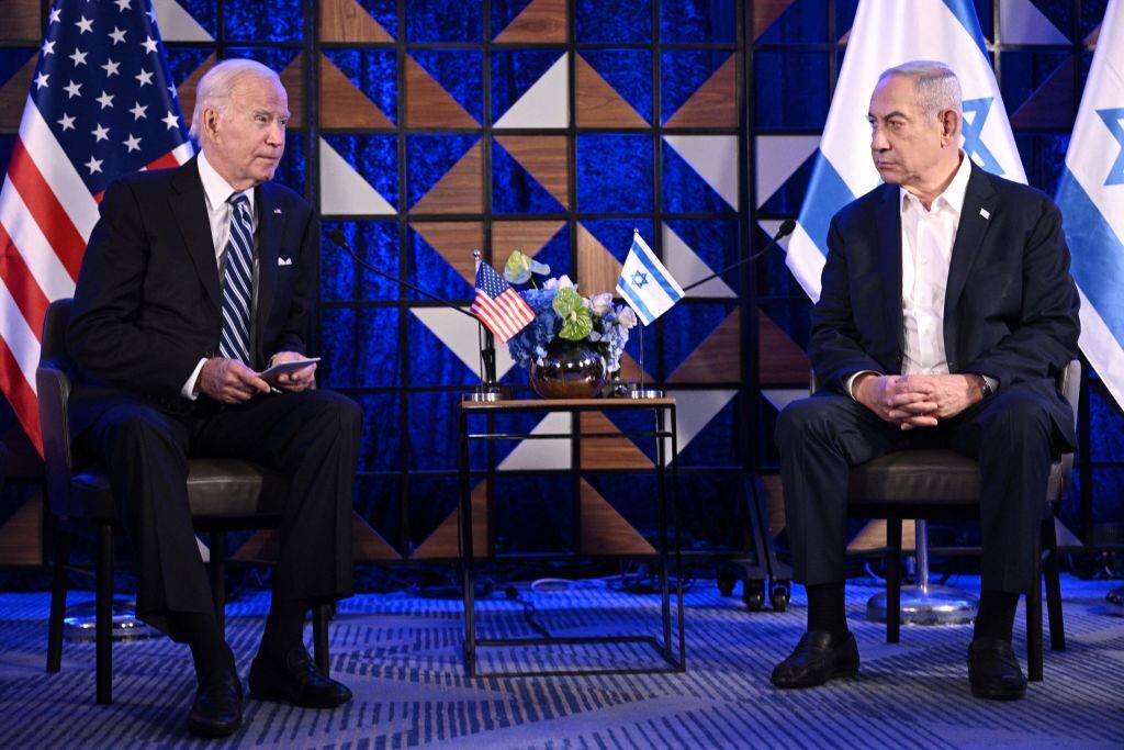 Biden se reúne con Netanyahu en Tel Aviv tras los bombardeos a Gaza