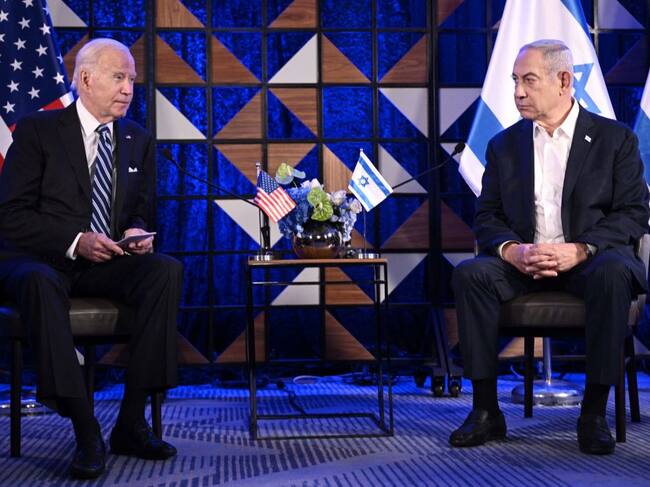Biden se reúne con Netanyahu en Tel Aviv tras los bombardeos a Gaza