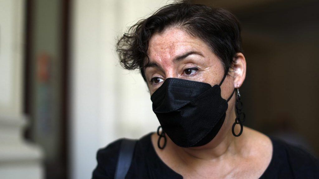 05 de Enero de 2022/SANTIAGOLa Constituyente,Beatriz Sanchez, durante el segundo día de sección del pleno y cuenta pública, que se realiza en el ex Congreso de Santiago.
FOTO :CRISTOBAL ESCOBAR /AGENCIAUNO