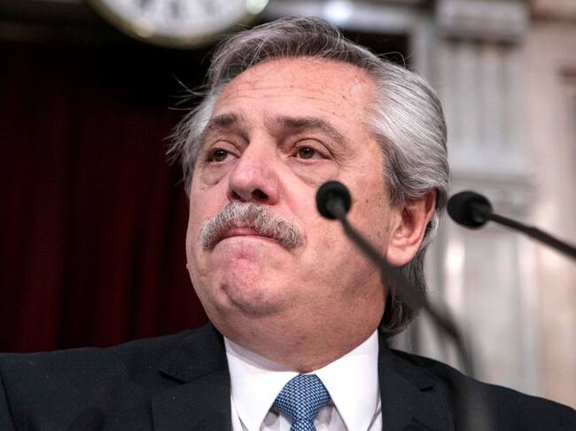 El presidente argentino Alberto Fernández