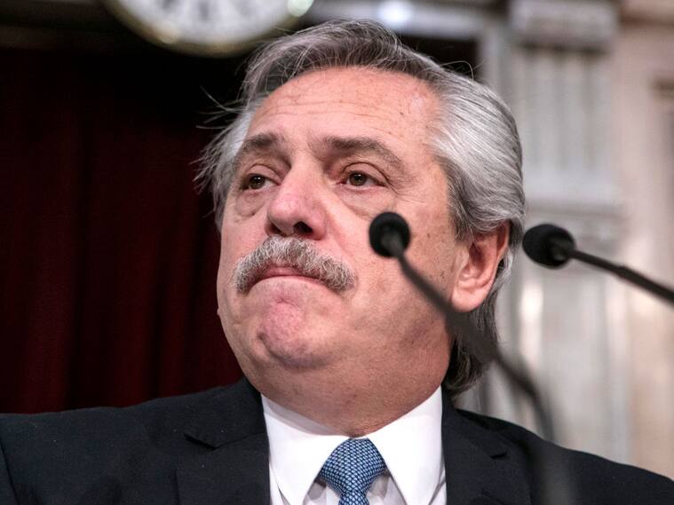 El presidente argentino Alberto Fernández