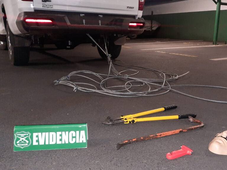 Delincuentes detenidos en Chillán | Twitter Carabineros Ñuble